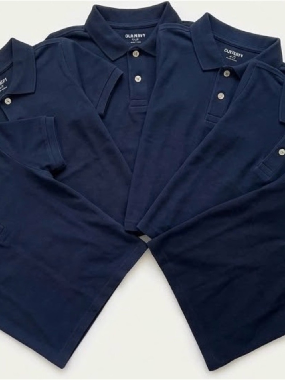 Old Navy Boys (Kindergarten) XS Navy Polo Bundle (6) - Back To School Uniform